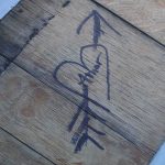 Marking the aging barrels for the new reposados at Wahaka