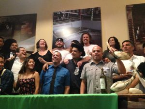 A group photo of all the bar tenders, brand ambassadors, and related folks from Ruta del Mezcal II. 