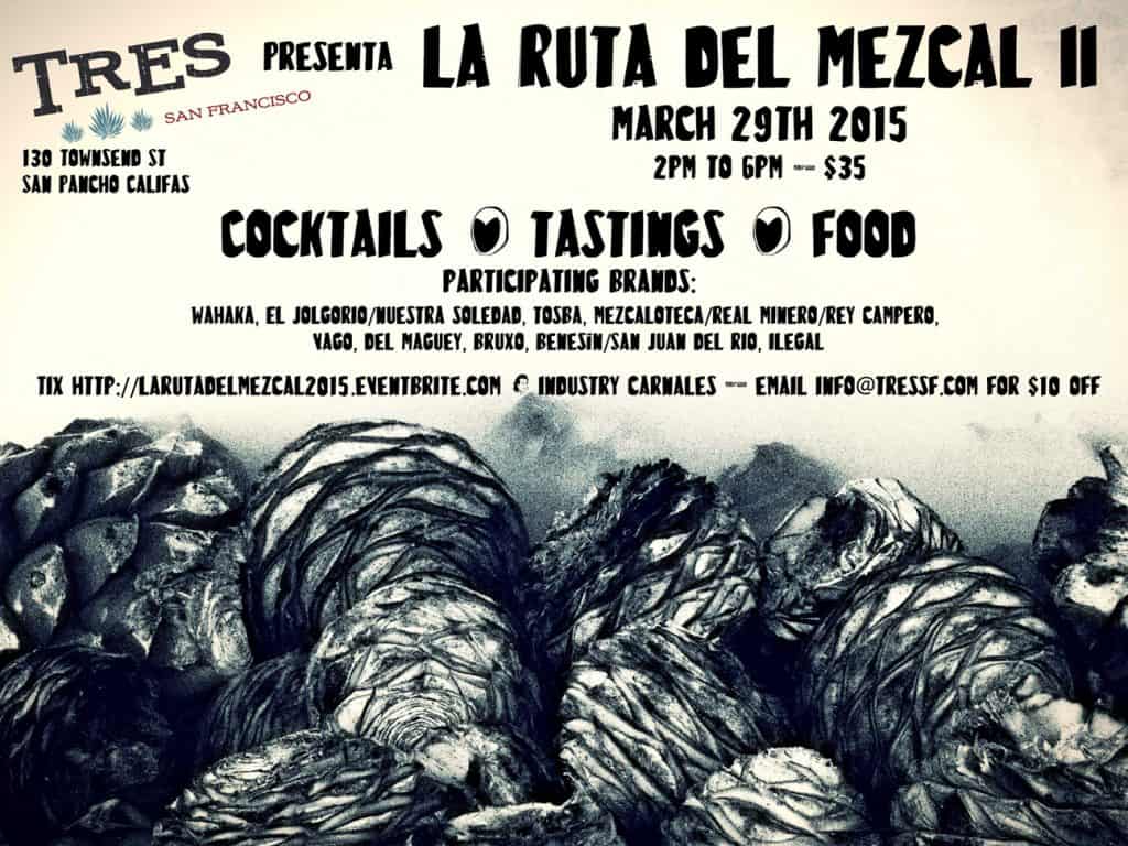 The flyer for La Ruta del Mezcal II. 