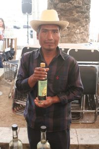 A mezcalero from the Civil Association of Maestros de Mezcal's first meeting in Oaxaca in December, 2014. 