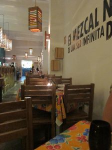 Zandunga's long restaurant features great mezcals