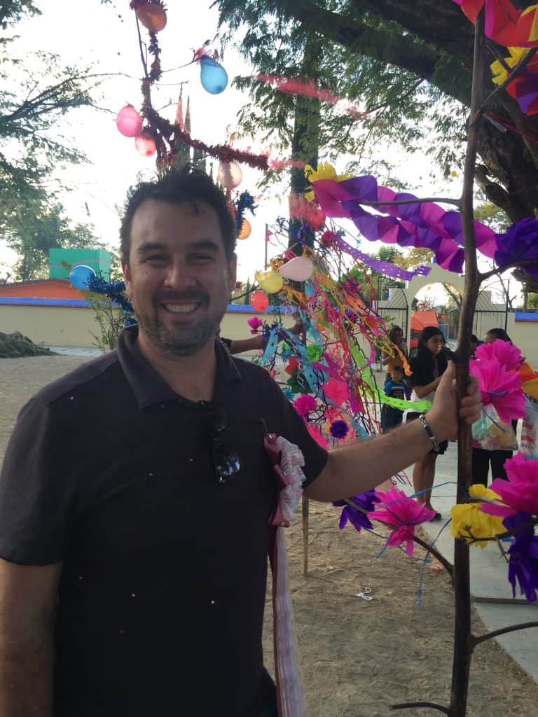 Clayton Szczech at the Rey Mago Fiesta in Santa Catarina Minas. Photo by Max Garrone