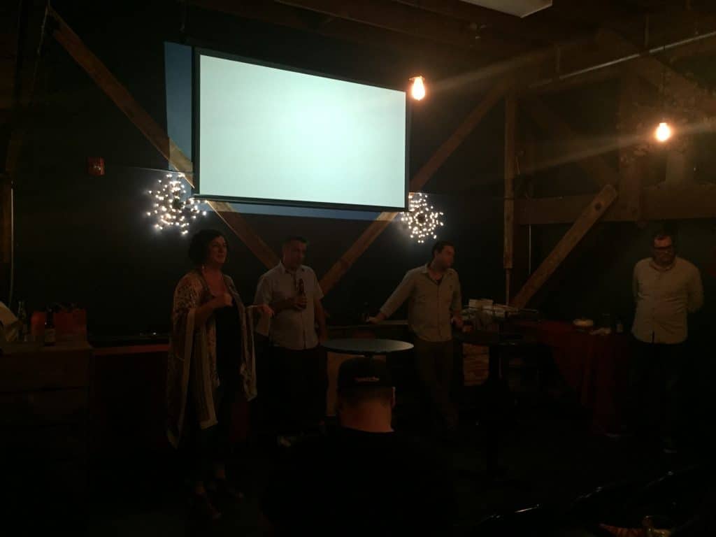 Left to right, Susan Coss, Raza Zaidi, Judah Kuper, and Ivan Saldaña.