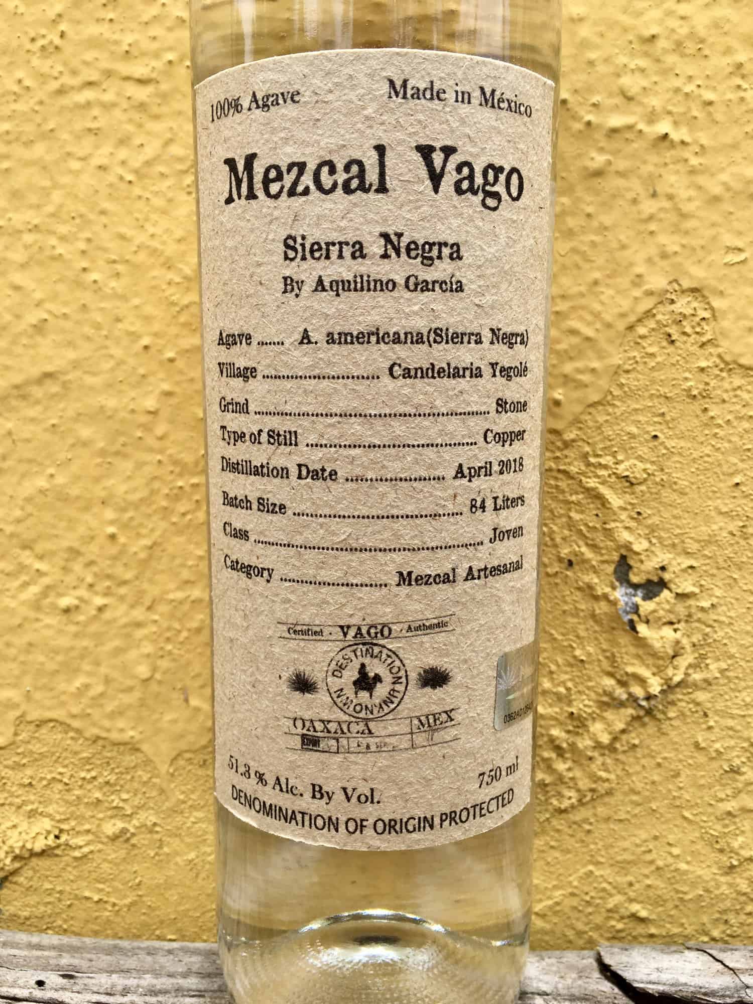 Mezcal Vago Sierra Negra