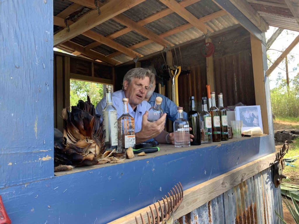 Craig Reynolds behind the bar