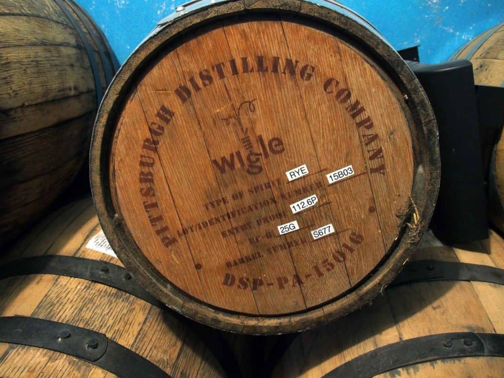 Wigle Rye barrel