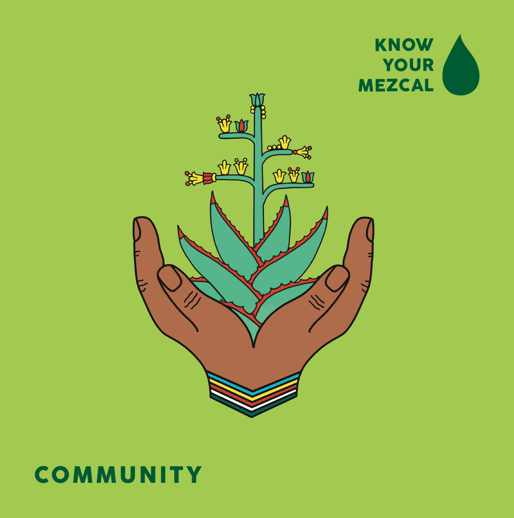 Community,It takes a community to make mezcal.