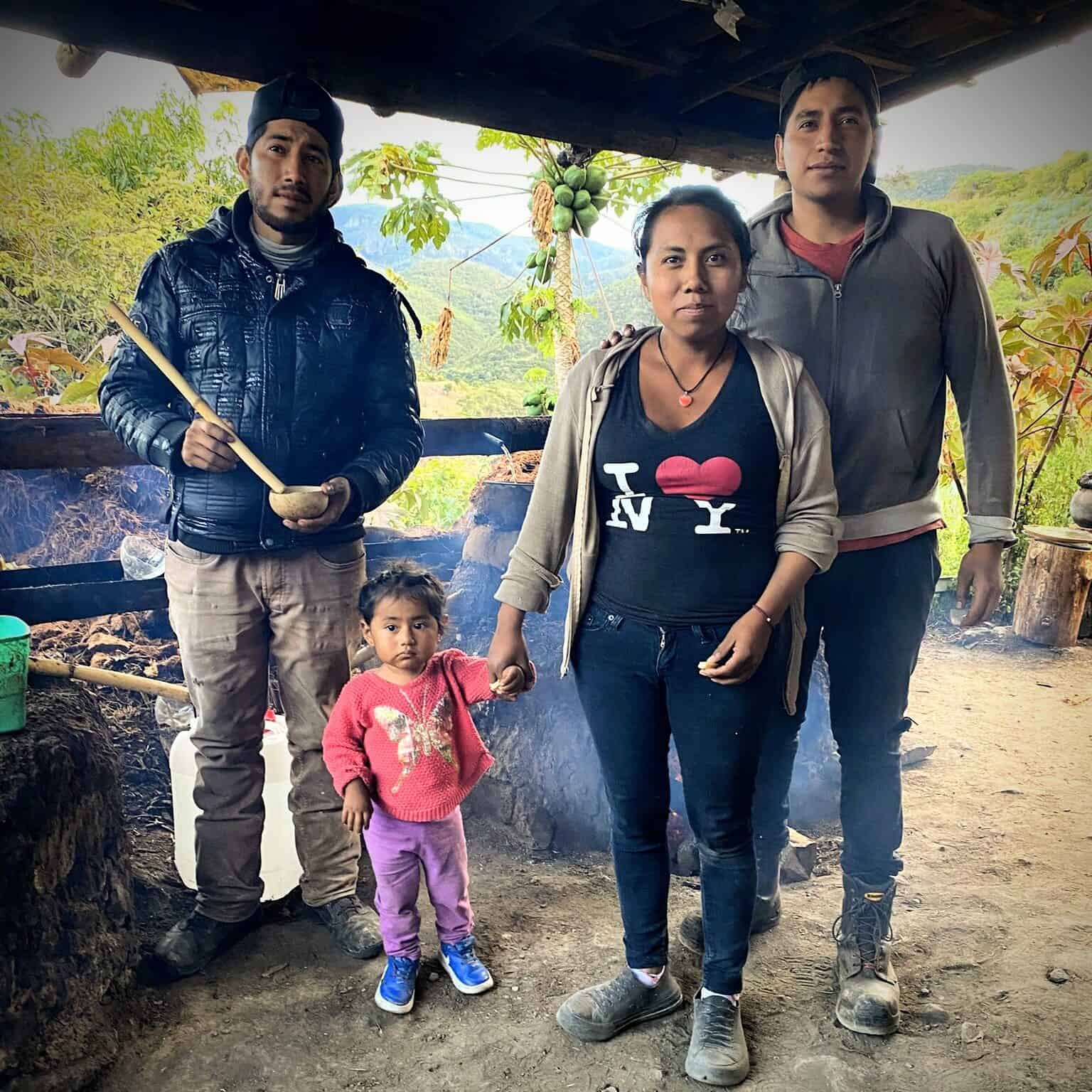 A family of Oaxacan mezcal distillers